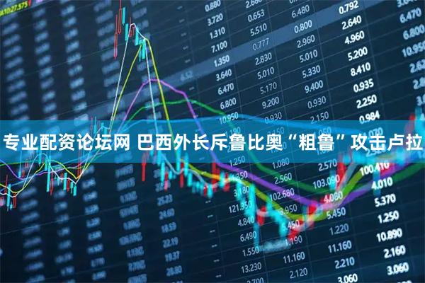 专业配资论坛网 巴西外长斥鲁比奥“粗鲁”攻击卢拉